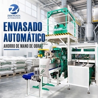 Machine d'emballage automatique 25kg 50kg pour poudre de lait et farine, ensacheuse économique en main d'œuvre avec trémie