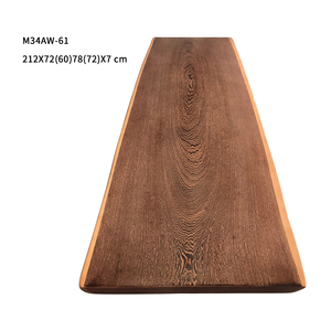 Tablero de Mesa de Comedor Rectangular de Madera Sólida con Diseño Clásico Moderno, Color Natural, Buena Calidad, Gran Venta - Product Image 1