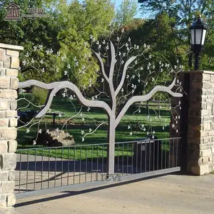 Porte en tuyau métallique personnalisée nouvelle porte en fer forgé en gros pour la maison