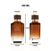 Flacon de Parfum en Verre avec Logo Personnalisé 30ml 50ml 100ml, Flacon Vaporisateur de Parfum en Verre Ambré avec Emballage Moderne