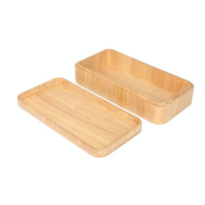 Huina 20251010 moderno duradero ahorro de espacio rectángulo madera de haya personalizable Color Simple comida rápida bandeja rodante para - Product Image 2