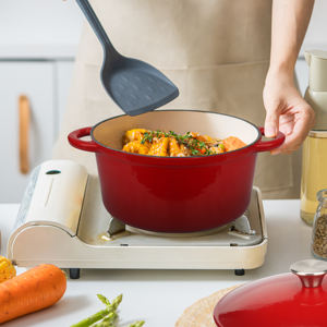 Poêle <span class=keywords><strong>en</strong></span> <span class=keywords><strong>fonte</strong></span> personnalisée rouge, de <span class=keywords><strong>bonne</strong></span> <span class=keywords><strong>qualité</strong></span>, vente <span class=keywords><strong>en</strong></span> gros - Product Image 5