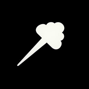 Etichetta per Gelato in acrilico con stampa pennarelli per gusti Gelato in acrilico bianco etichette per gusti adesivi per gusti a forma di nuvola bianca - Product Image 6