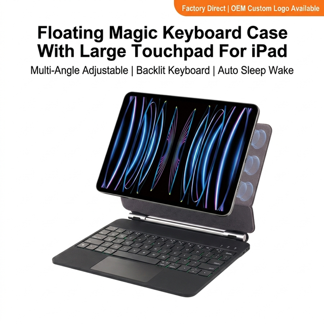 Wireless Magic Keyboard Cover Touchpad Keyboards Tablet and Cases Protection Case for iPad Pro 11 Inch Air 4/5th Gen