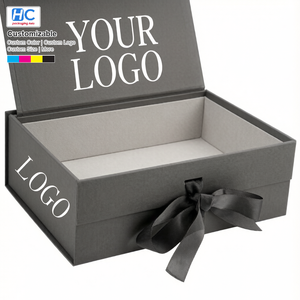 Boîte pliante personnalisée avec logo imprimé pour accessoires de mode et foulards, emballage de luxe en carton rigide, coffret cadeau professionnel, nouveauté - Product Image 2