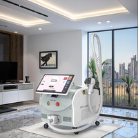 Épilation au laser diode médicale CE portable debout 3000W avec taille de spot interchangeable 755NM 808NM 940NM 1064NM