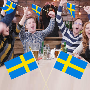 Decoración Banner de mano Decoraciones patrióticas Pequeñas mini banderas Suecia Bandera de mano <span class=keywords><strong>sueca</strong></span> - Product Image 4