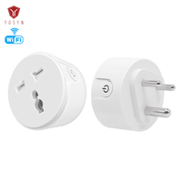 WPC承認220V 10A WifiスマートプラグIndia South Africa 3ラウンドピンSmartソケットWifi