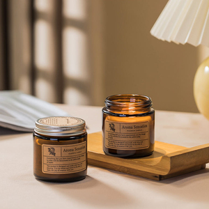 Personnalisation de marque privée pour la Saint-Valentin, bougies parfumées romantiques en cristal avec cristaux, boîtes rondes de luxe pour bougies - Product Image 1