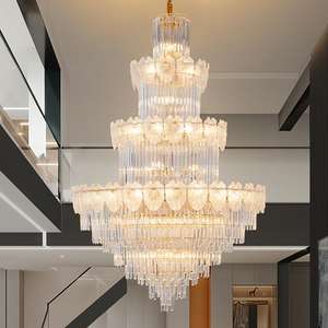 现代豪华室内客厅吊灯可调高度复式别墅楼梯和购物中心天花板照明 - Product Image 5