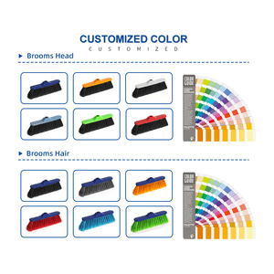 ประสบการณ์ 20 ปี โรงงานผลิตไม้กวาดพลาสติกแบบกำหนดเอง ด้ามจับทำจากไม้ PVC <span class=keywords><strong>ราคา</strong></span>ประหยัด อุปกรณ์ทำความสะอาด หัวไม้กวาดเปลี่ยนได้ - Product Image 5