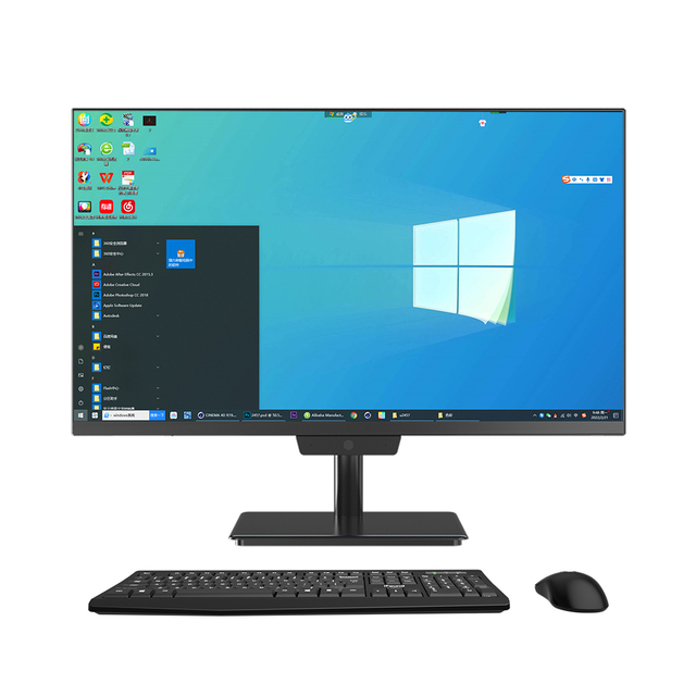 Custom Latest Computer Processors I5 4th to 12th Gen I3 4 Core Desktop Computer I5 I7 All-in-one Pc 23.8 Inch