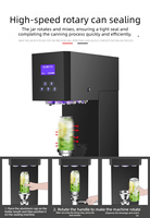 Machine de scellage automatique commerciale intelligente pour canettes, machine de capsulage de gobelets en aluminium pour les salons de thé au lait