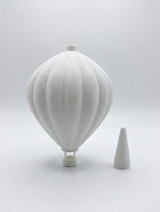 Lámpara <span class=keywords><strong>de</strong></span> <span class=keywords><strong>Noche</strong></span> con Pantalla <span class=keywords><strong>de</strong></span> Plástico con Diseño <span class=keywords><strong>de</strong></span> Globo Aerostático (12 cm), Impresión 3D Blanca, E10 A1, para Habitación Infantil y Sala <span class=keywords><strong>de</strong></span> Estar - Product Image 4