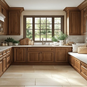 Cbmmart cao cấp sang trọng hiện đại tủ bếp thép không gỉ thiêu kết đá đảo bàn gỗ lưu trữ một cửa nhà - Product Image 4