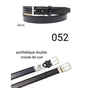 เข็มขัดหนังสังเคราะห์ 052 ดีไซน์แฟชั่นทันสมัยสำหรับผู้ชาย เหมาะสำหรับชุดลำลองและเครื่องประดับสำหรับสวมใส่ในชีวิตประจำวัน - Product Image 5
