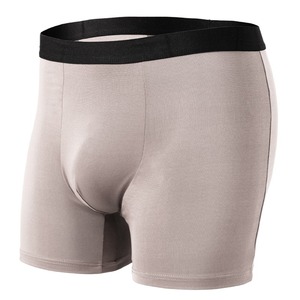 Maxesc OEM ODM Boxer pour hommes Bulge dentelle sous-vêtements en cuir à carreaux sous-vêtements sexy en taille 3XL Logo personnalisé - Product Image 4