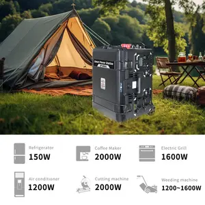 Power Smart Generator 4000w Portable Power Station With Solar Panel