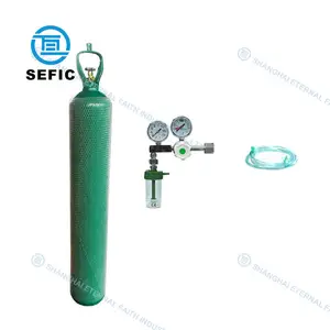 50L ISO9809-1 TPED DOT Oksigen Gas Bola Silinder Balones De Oxigeno Penggunaan