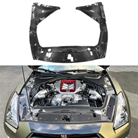 Panneaux de refroidissement en fibre de carbone de qualité supérieure, 7 pièces, pour les compartiments de capot moteur, pour Nissan GTR R35 2007+, kits intérieurs