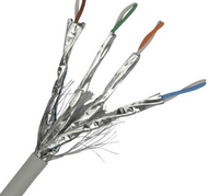 Ekspor India kualitas tinggi Cat5 Cat6 Cat6a Cat7 Cat8 tembaga murni/CCA/HCCA kabel Lan jaringan 305M tes Pass dari produsen