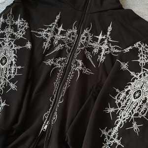 Felpa con cappuccio da uomo in cotone 100% pesante personalizzata con cappuccio autunnale di tendenza <span class=keywords><strong>Streetwear</strong></span> oversize con Logo stampato - Product Image 3