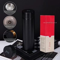 Thermos intelligent à affichage de température, design élégant, pour le thé et le café, avec séparation thé-eau, en gros