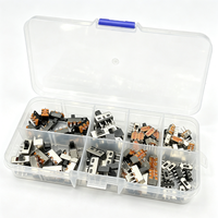 Kit d'assortiment de 70 mini-interrupteurs à glissière, interrupteurs micro-bascule verticaux marche/arrêt à montage sur circuit imprimé pour projets électroniques DIY