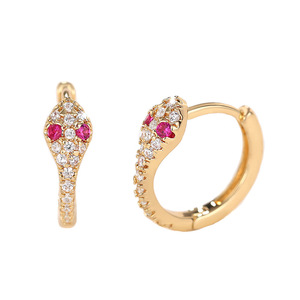 Orecchini a Forma di Testa di Serpente per Donne, Design Animale, Accessori per Orecchie da Indossare Quotidianamente - Product Image 1