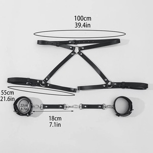 Gotico da donna Sexy imbracatura <span class=keywords><strong>Lingerie</strong></span> con spada Bdsm <span class=keywords><strong>Bondage</strong></span> cintura <span class=keywords><strong>Bondage</strong></span> per adulti costumi sessuali con giarrettiere alla coscia - Product Image 3