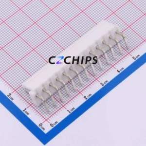 VH-13AWT Wire-to-Board Pin Header Bent Lead Through Hole,P=3.96mm Connector 1x13P 3.96mm Right Angle Insert 13P - Product Image 2