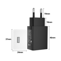 Chargeur mural USB-A ou USB-C 5V 1A 2A 2000mA pour téléphone, certifié cUL FCC CE