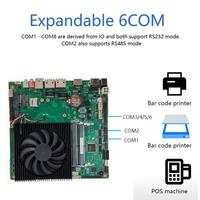 Placa Base Mini ITX de 17x17cm con Ventilador, Tiger Lake I5 1145G7, Ranuras de RAM DDR4, 4 Puertos USB3, 1 Puerto LAN