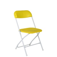 Chaises en plastique, vente en gros, chaise blanche pliée, utilisée pour les événements de mariage