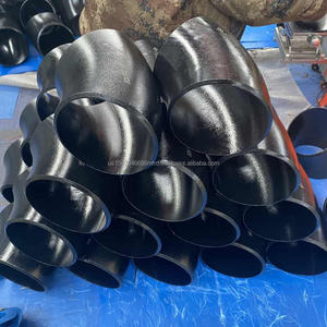 Accesorios de Tubería de Acero al Carbono Redondos Negros Sin Costura de 90 Grados NACE MR0175 OEM - Product Image 1