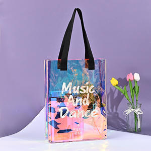 Bolso de mano de PVC impermeable con patrón de dibujos animados y Asa de cuerda para Compras de moda - Product Image 2