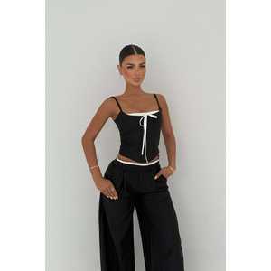 Pantalon de costume noir pour femme - Product Image 2