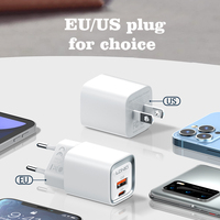 Chargeurs muraux USB rapides portables Ldnio PD QC3.0 EU US UK 20W Type C pour téléphone portable, compatibles avec iPhone Samsung