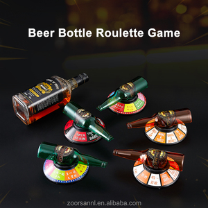 Botella de cerveza clásica Ruleta Juego de beber Botella Ruleta Juguete Botella de cerveza Juego de tocadiscos con flecha giratoria Juego de bebida de broma - Product Image 2