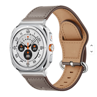 Bracelet de montre en cuir véritable souple de haute qualité pour Samsung Galaxy Watch8 40 mm 44 mm Classic 46 mm Ultra 47 mm