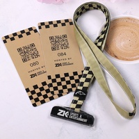 Cordón Personalizado Bordado con Código QR, Tarjeta de Evento, Insignia VIP Serializada