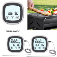 Grosir 304 termometer daging Digital pemeriksaan baja tahan karat baca instan untuk makanan memasak pengasap panggangan BBQ