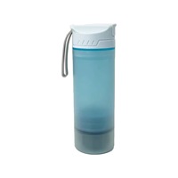 Bouteille filtrante à eau portable pour l'extérieur, double paroi, type à pression, membrane UF, purificateur sans BPA, logo personnalisé OEM pour le trekking et les voyages