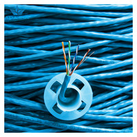 Cable de Red UTP CAT5e de 4 Pares, 24 AWG, 305 m, Cobre OFC Sólido, Revestimiento LSZH para Exteriores, -40 °C~+70 °C