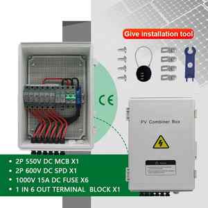 IP65กันน้ำ600V DC ระบบพลังงานแสงอาทิตย์6-in-1กล่อง <span class=keywords><strong>combiner</strong></span> PVC พร้อมขั้วลบ1000V <span class=keywords><strong>4</strong></span>สายสำหรับการใช้งานกลางแจ้ง - Product Image 4
