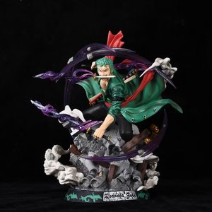 ฟิกเกอร์อนิเมะ โรโรโนอา โซโล ประเทศวาโนะ สามดาบ โฟลว์ ชูรา ขนาด 34 ซม. คุณภาพสูง ของเล่น LS หมวกฟาง สามพลังสงคราม - Product Image 5