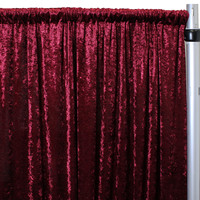 Rideau de fond en velours écrasé bordeaux, à passe-tringle, robuste, infroissable, pour mariage, studio photo, décoration d'événements