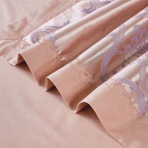 European Luxury Satin Jacquard Duvet Cover 100 Cotton <b>Bedding</b> Set Washable Home Use 200X230cm 220x240cm - Product Image 4