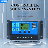 SUYEEGO 24v 12v Pwm Best Auto 30A 40A 50A 60A contrôleur de charge pour panneau solaire contrôleur de charge pwm contrôleur de charge solaire