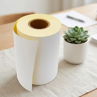 Meilleures ventes - Rouleau de papier autocollant semi-brillant 80 g/m² avec adhésif thermofusible ultra-résistant pour l'impression d'étiquettes à haute vitesse